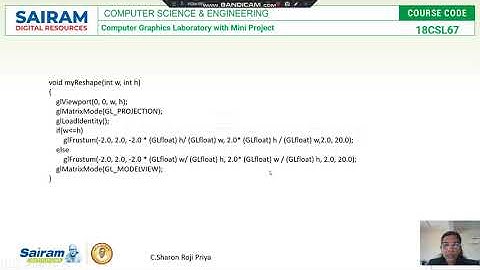 LabVideo_18CSL67_Exp No:4_Perspective View of Color Cube_C.Sharon Roji &Devi