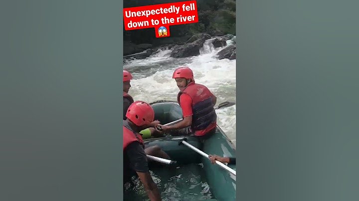 Suddenly  fell down to water while water rafting 😱  | waten piten