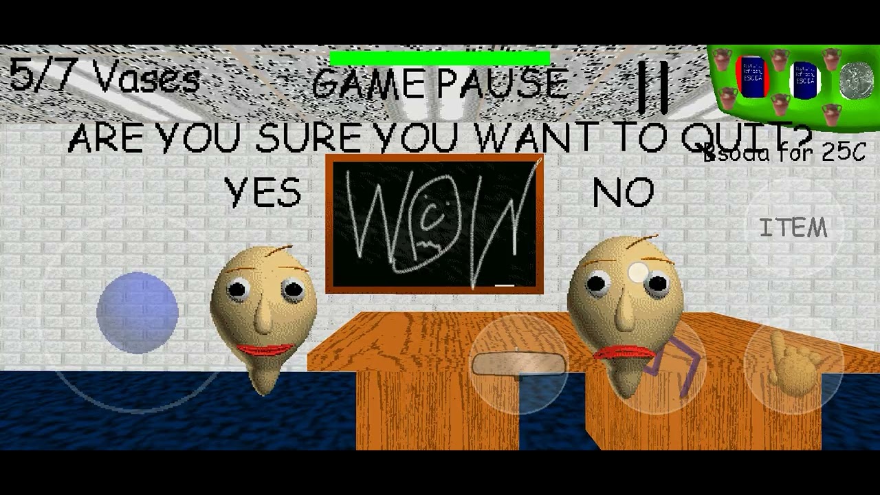 baldi new vase android Link in Lobby menu