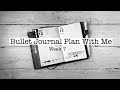 Bullet Journal Plan With Me - Week 7