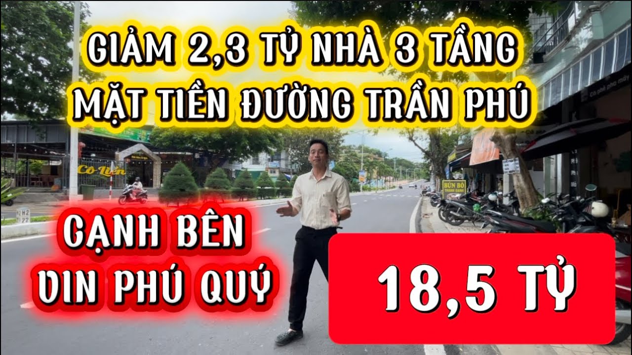 🌟 BÁN NHÀ MẶT TIỀN TRẦN PHÚ – TRUNG TÂM NHA TRANG – GIÁ MỚI 18,5 TỶ