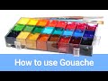 How I Use Gouache - Gouache painting tutorial