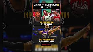 LeBron’s 40K vs 6 Rings Club 😳 NBA SHOCKER! #nbashorts #nba #basketball #usa #shorts #viralvideo #uk