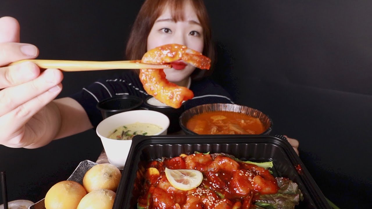 수다 먹방 ASMRㅣ양념 깐새우 계란찜 그리고 김치찌개ㅣ아무말 대잔치,작업실 낯가림 끝!