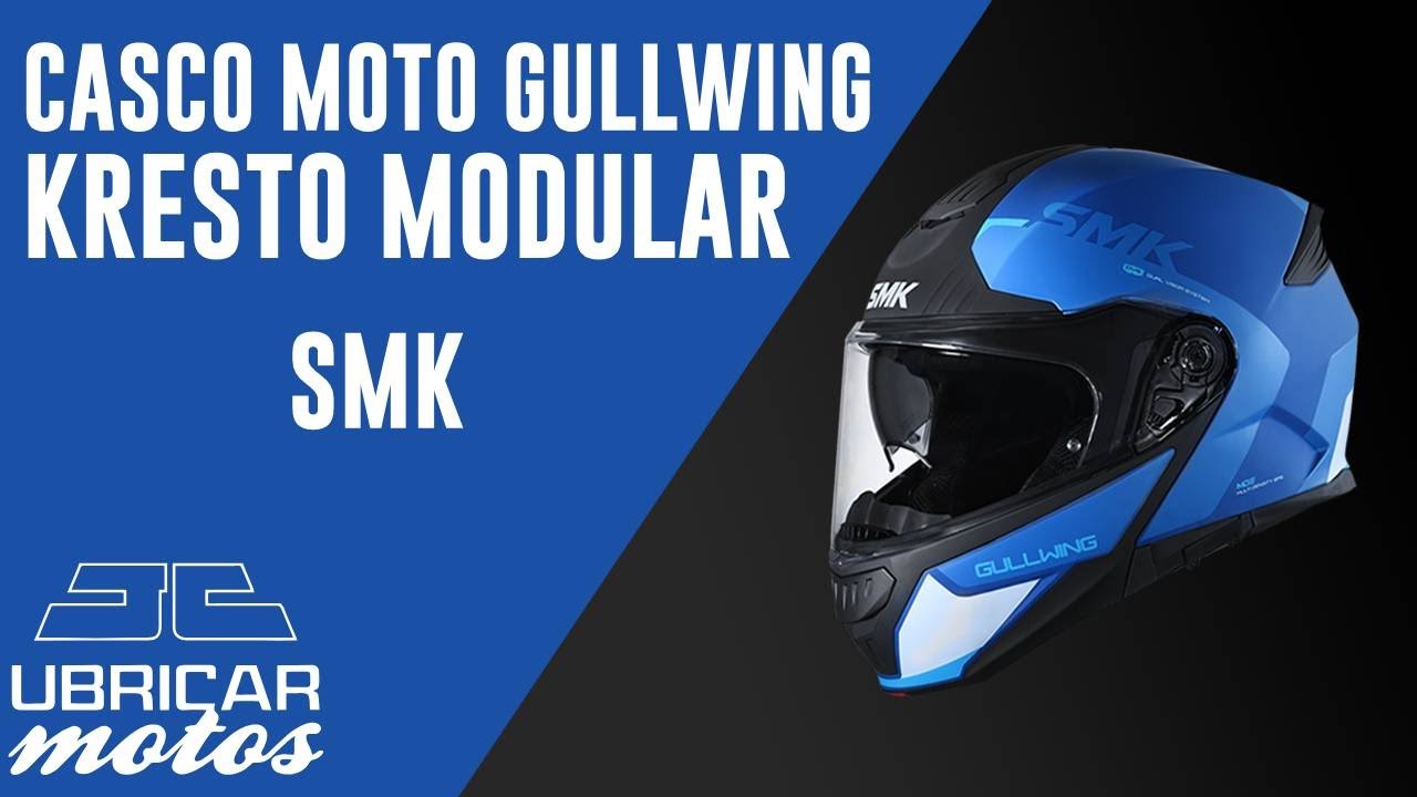 Casco moto Gullwing Kresto | Modular | SMK - YouTube