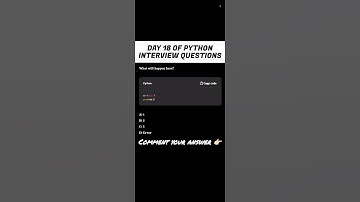 Day 18 | Python Interview prep | Tricky question #shorts #shortvideo #ytshorts #effectking #trending