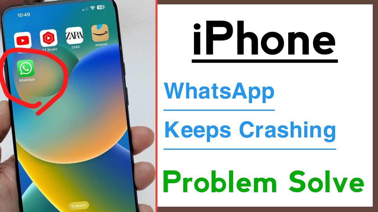WhatsApp Keeps Crashing On iPhone Problem Solve - YouTube