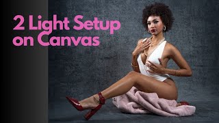 Behind the Scenes: Stunning Studio Photoshoot on Canvas Backdrop | 2-Light Setup