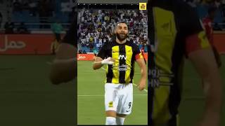 Karim Benzema Stunning Debut Goal for Al-Ittihad football