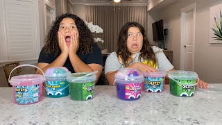 FIX THIS 9 POUND BUCKET OF STORE BOUGHT GLITTER SLIME CHALLENGE!!
