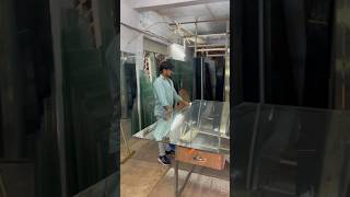 5mm mirror glass cutting#glass #glassmirror #mirror