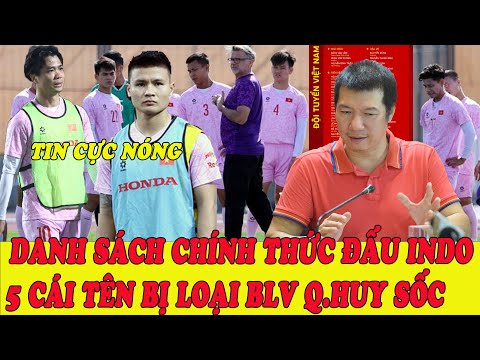 MỚI NHẤT HLV Troussier Chính Thức Loại 5 Cái Tên,Chốt Danh Sách Sang Indonesia,BLV Q.HUY SỐC