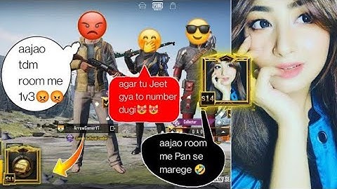 🔥Random 3 players call me Noob / challenge for 1vs 3 TDM😍 Room PUBG mobile 🖤🇮🇳🇦🇷2