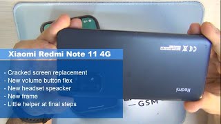 Xiaomi Redmi Note 11 4G – Full ServicePack OLED Upgrade! 🔥 New Frame, Buttons & Earpiece Fix