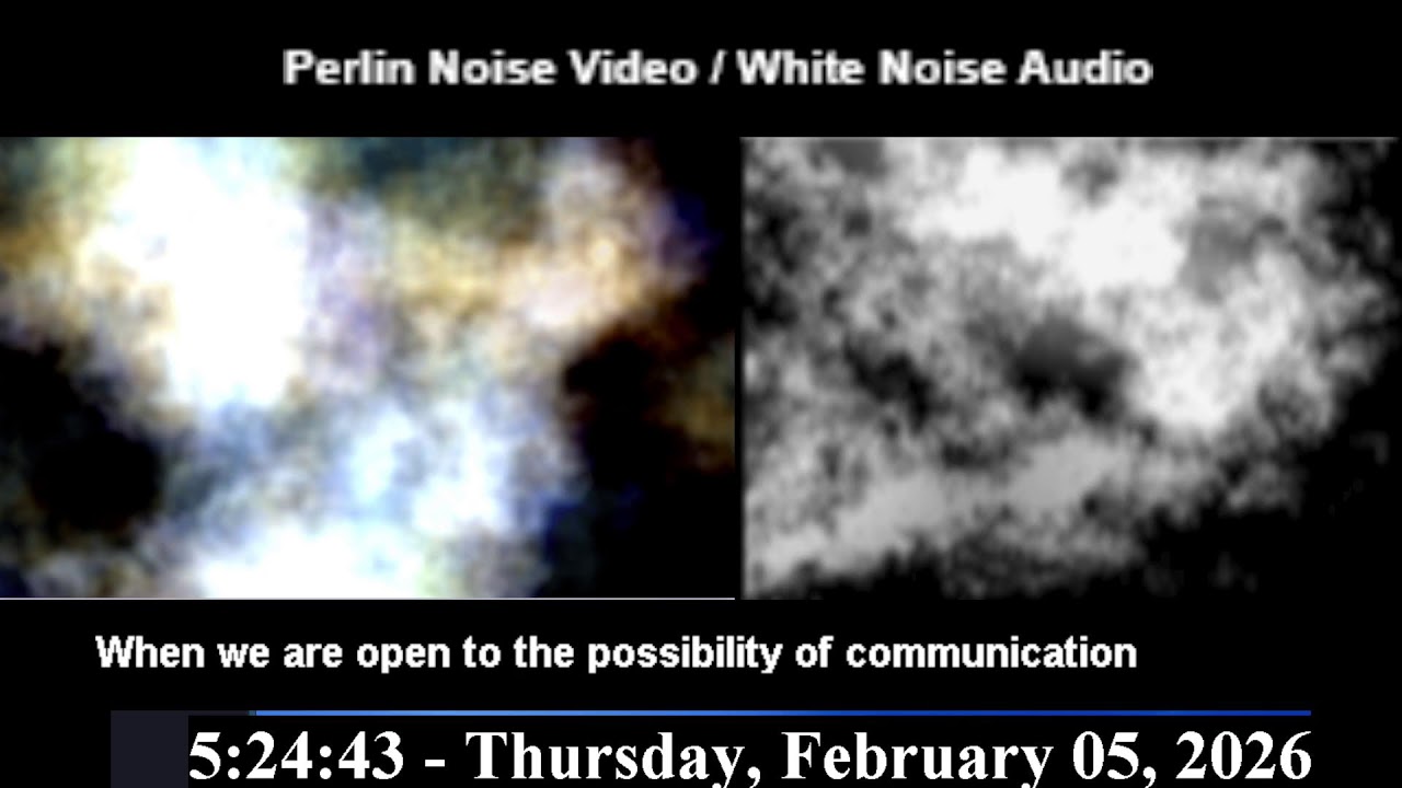 LIVE Paranormal Experiment Stream: Perlin Noise Video & Live Filtered Experiment Audio