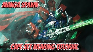 【Wearing tutorial】DIY Custom cape set for Mcfarlane Manga spawn!