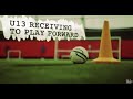 Soccer drills receiving to play forward u13