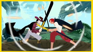 Faceoff Shanks Vs Mihawk Fananimation Sticknodes