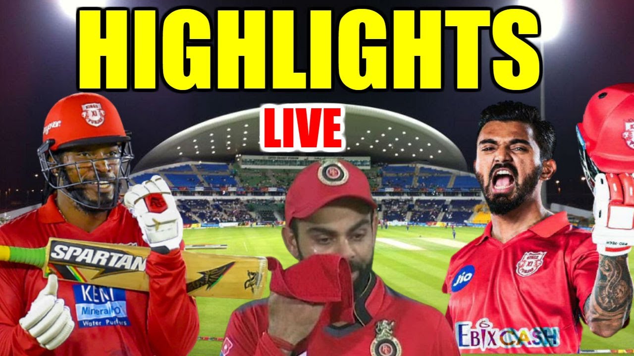 HIGHLIGHTS RCB vs KXIP IPL 2020 LIVE Match: Dream 11 Team KXIP vs RCB ...