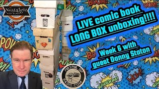 (6) LIVE Marvel & DC comic collection LONG BOX UNBOXING! YOU CHOOSE THE BOX (Danny Staton)