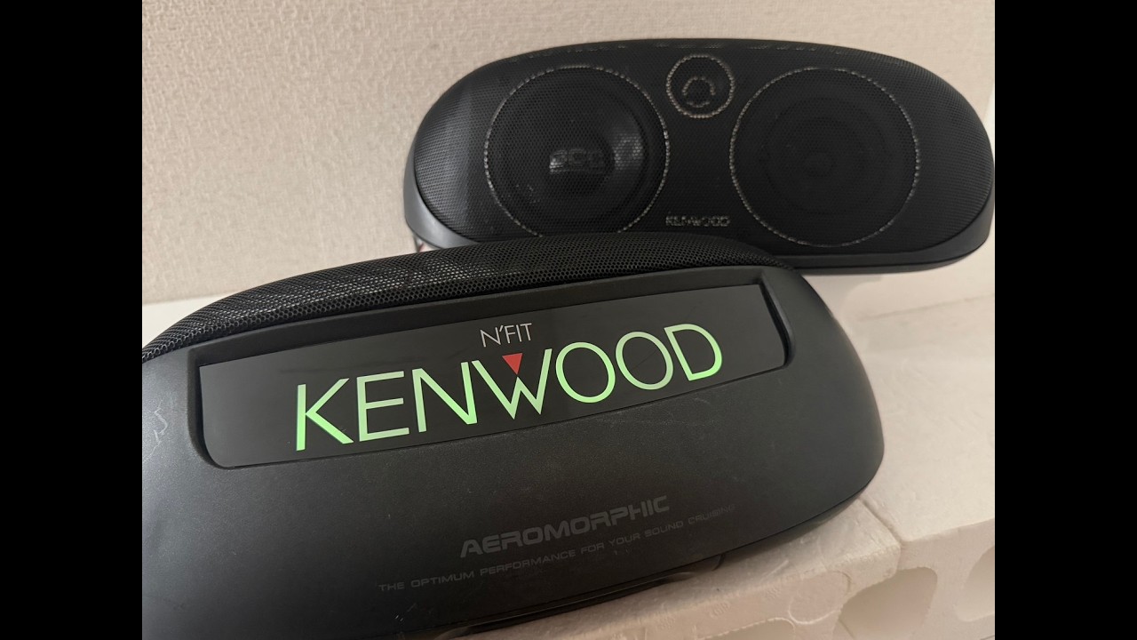 メンテナンス済み 光るスピーカー KENWOOD KSC-440 旧車 ケンウッド