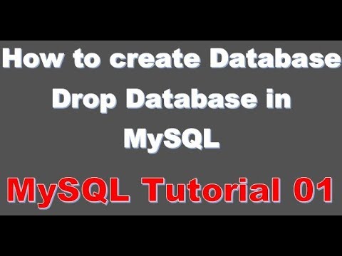 Create MySQL Database -01- MySQL Tutorial Step By Step - YouTube