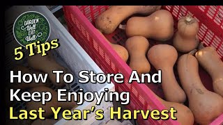 How To Store Your Squash LONGER And Enjoy Them For MONTHS