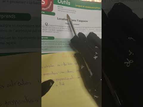 1ère année collège l' heure de français page 118, localiser dans l' espace
