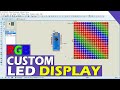 How to make large rgb led display    pixel neon led ws2812b  proteus project