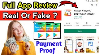 Watch Video & Daily Cash Money App Review In Hindi / Real Or Fake / New Earning App 2022 Today screenshot 4
