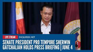  Senate President Pro Tempore Sherwin Gatchalian Holds Press Briefing  June 4