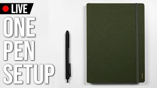 🔴 New Bullet Journal Setup 💜 One pen challenge