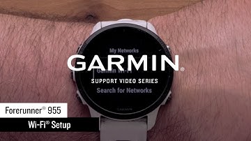 Garmin Support | Forerunner® 955 Series | Setting Up Wi-Fi®