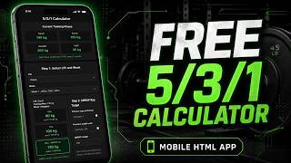 Free 5/3/1 Calculator App for Mobile | Wendler Percentages + AMRAP Rep Targets