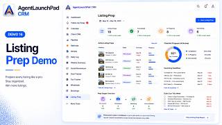 AgentLaunchPad CRM Listing Prep Demo
