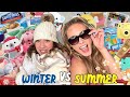 Winter vs summer  target shopping challenge