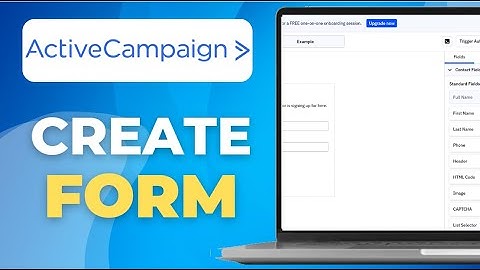 Een formulier maken in ActiveCampaign