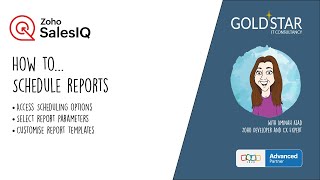 How to create and send a schedule report in Zoho SalesIQ
