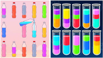 Sort Colour Puzzle 3D Gameplay 17 , Android Games Gameplay ios Walkthrough Simulator Think Brain