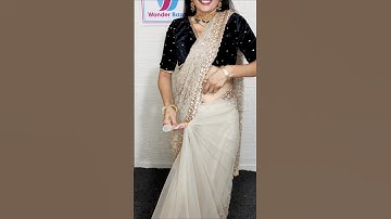 Net saree draping tutorial #saree #rekhamishra #sareedraping