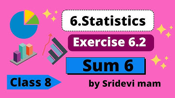 TN 8th ch 6 statistics exercise 6.2 sum 6 histogram explained by Sridevi Mam