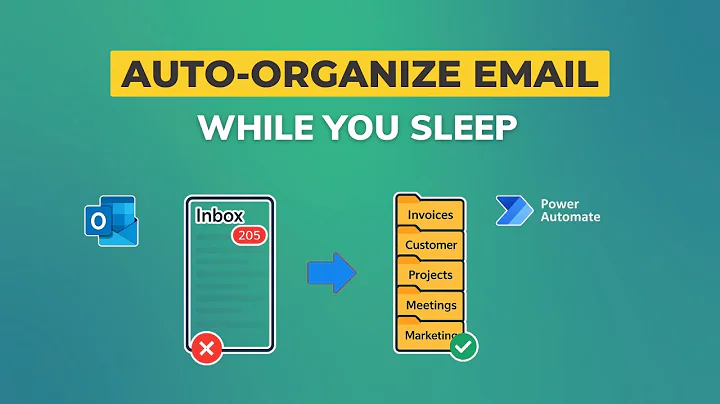 Automatically Organize Outlook Emails into Folders | AI Builder & Power Automate