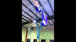 Aerial Silks Practice: Front Salto Double Star