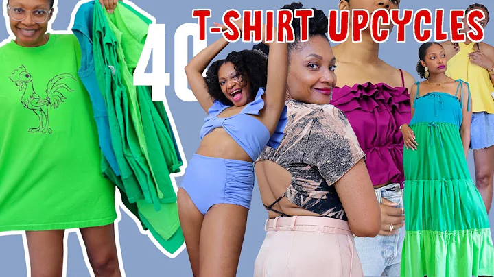 40 Ways to Elevate your Old T-shirts! | DIY clothes remake upcycle thrift flip - DayDayNews