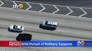 Suspects Wanted In Beverly Hills Armed Robbery Lead Police On High Speed Chase