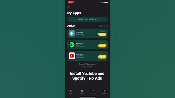 Install Modified IPA of Spotify and YouTube with No Ads