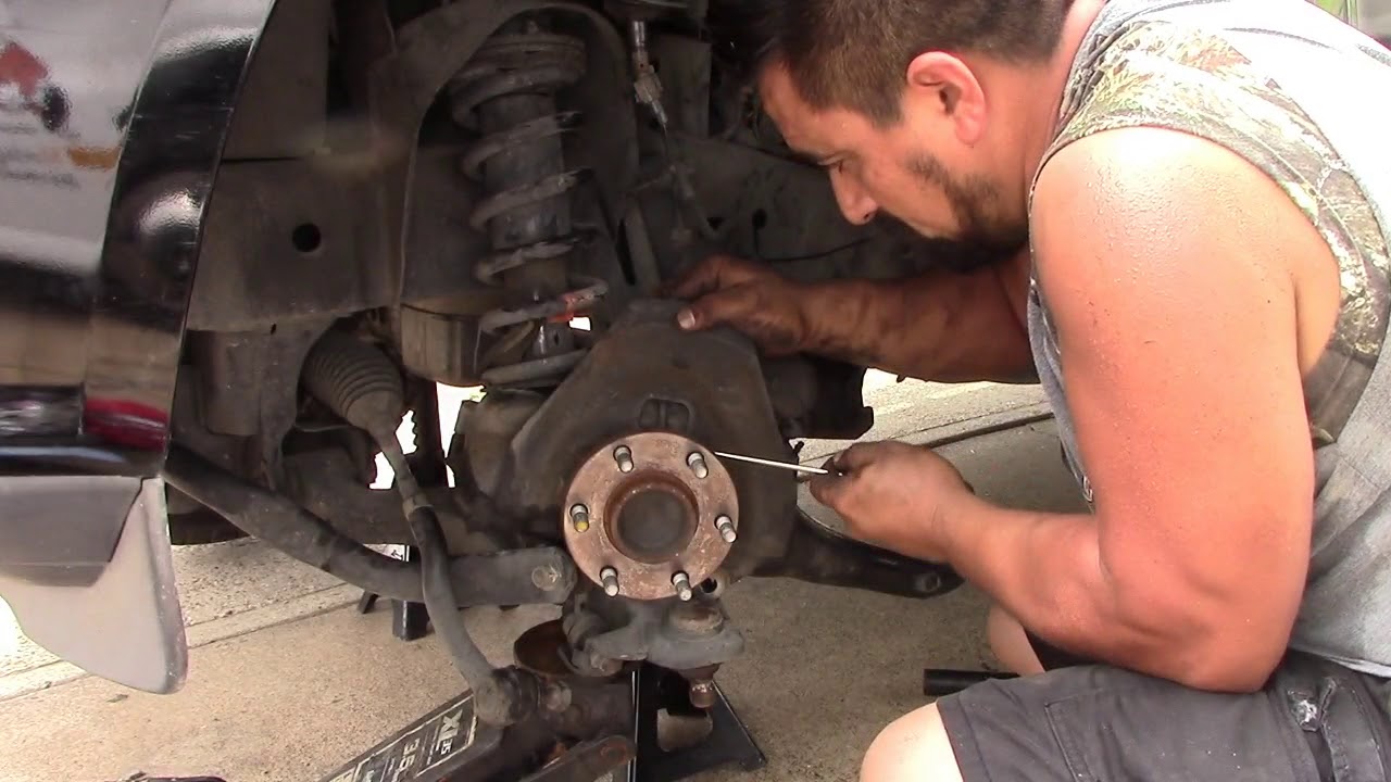 2005 Nissan Frontier Taking Apart Ball Joints And Shocks YouTube