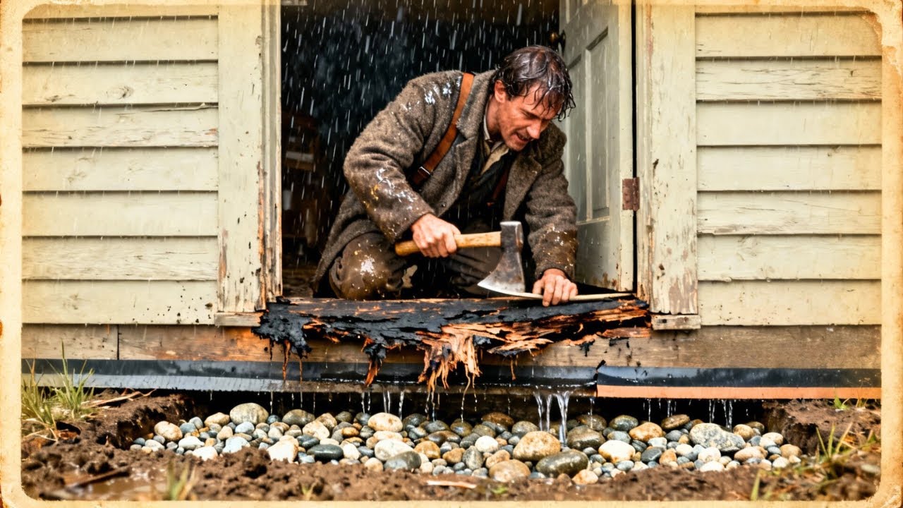 Как один фермер-поселенец предотвратил гниение древесины с помощью «защитного порога из гравия» б...