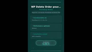 Module prestashop - WP Delete Order pour PrestaShop — WebPoint