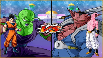 DBZ: Budokai Tenkaichi 3 - Piccolo (End) & Ultimate Gohan VS Dabura & Super Buu [Request Match]